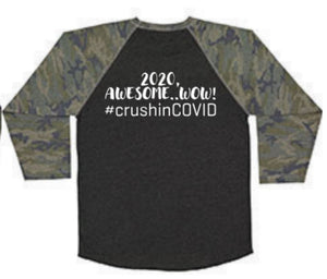 Men's Camo 3/4 Length Sleeve Shirt